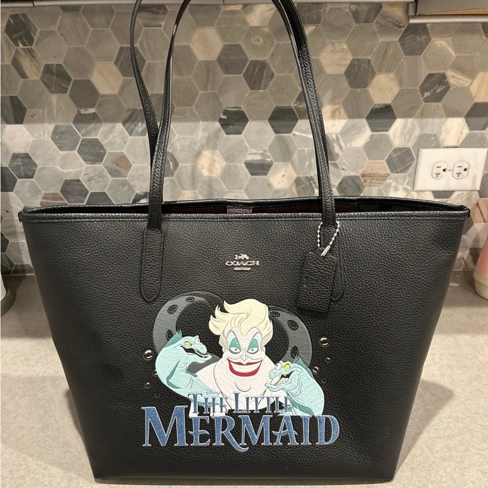 Coach Disney The Little Mermaid Ursula tote with Coach organizer!!!
